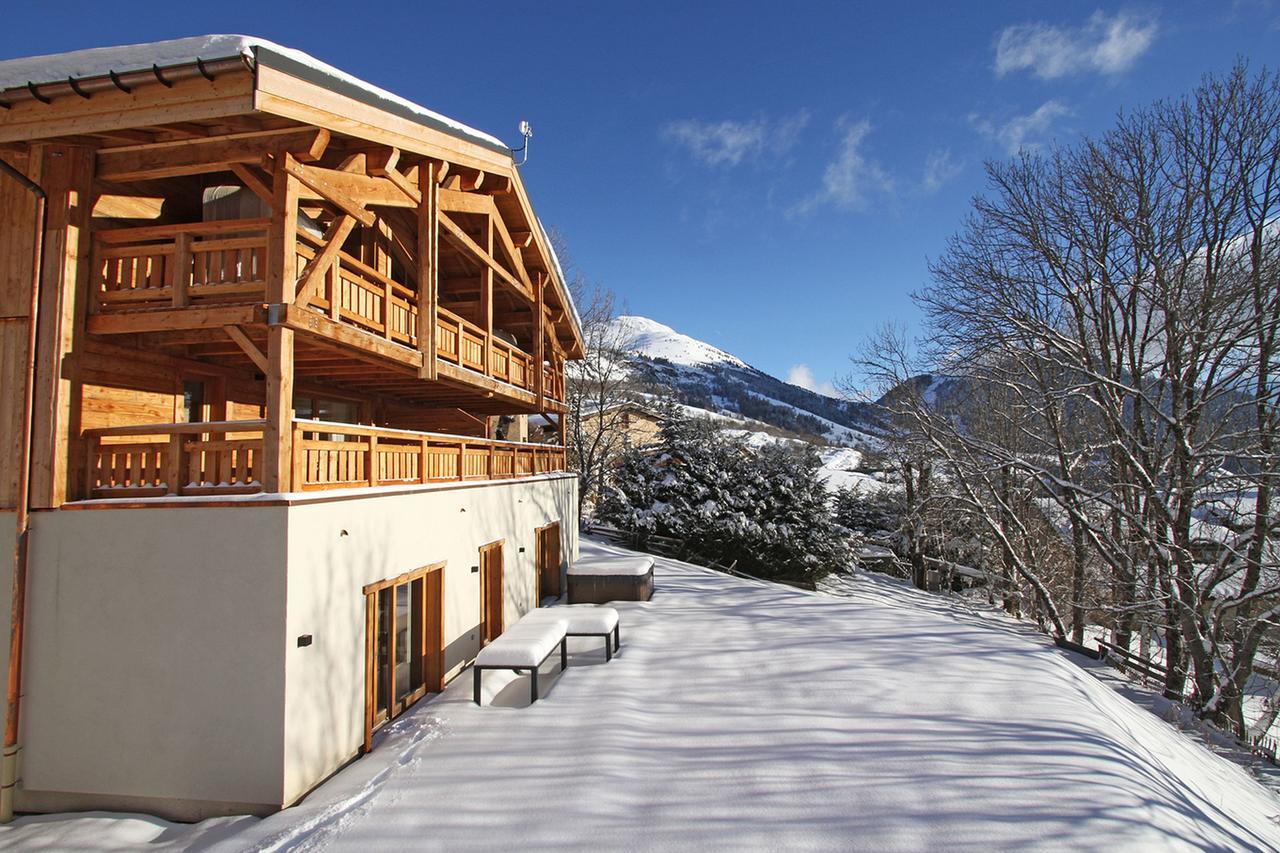 Odalys Chalet Nuance De Blanc Villa Alpe d'Huez Luaran gambar